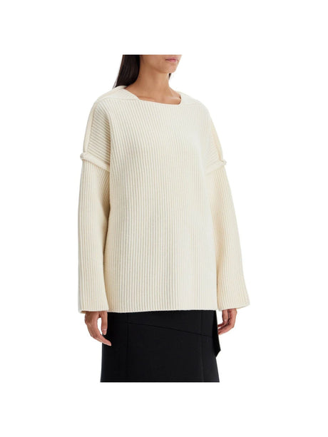 Oversized Ribbed Knit Pul