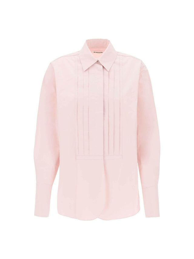 Pink Organic Cotton Tuxedo Shirt JIL SANDER JOHN JULIA.