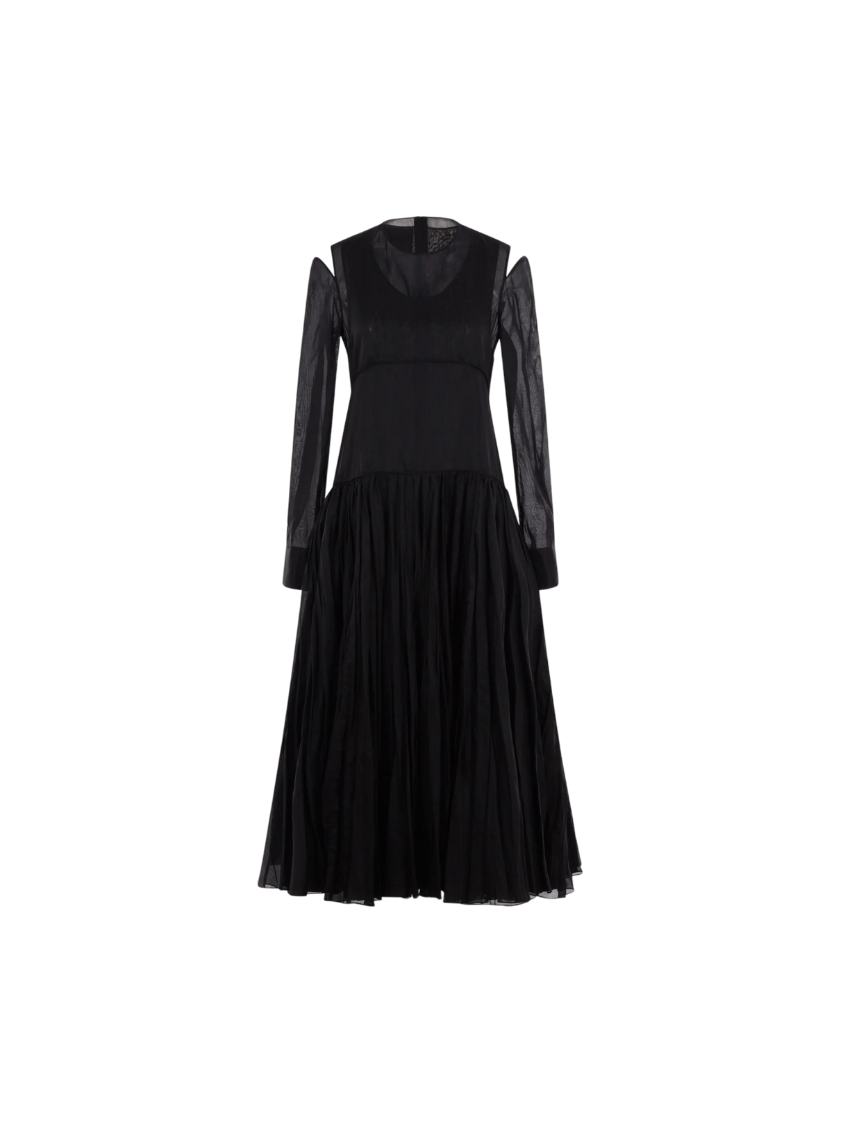 Pleated Muslin Dress-JIL SANDER-JOHN JULIA