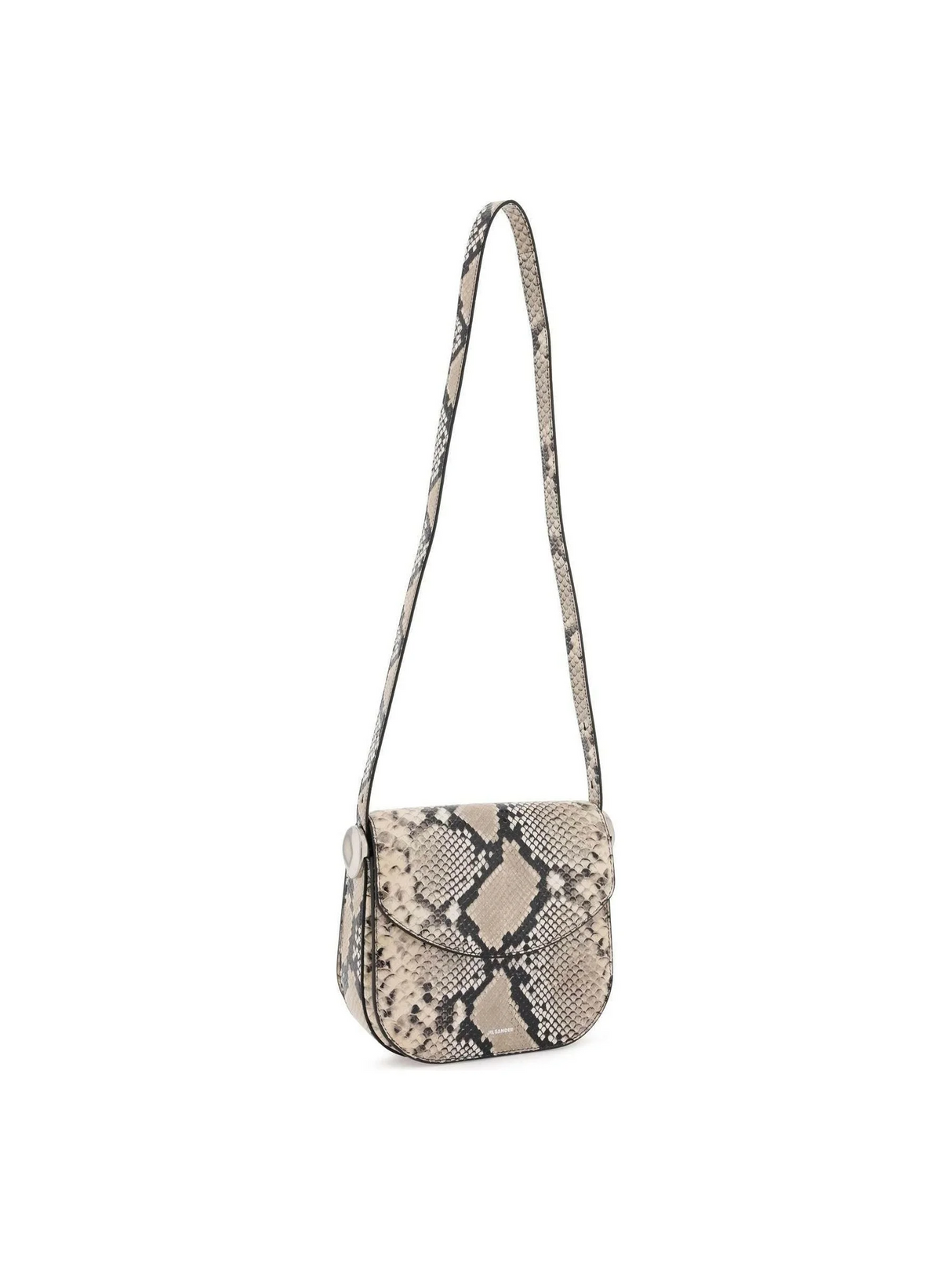 Python Leather Coin Shoulder Bag With Textured Finish JIL SANDER JOHN JULIA.