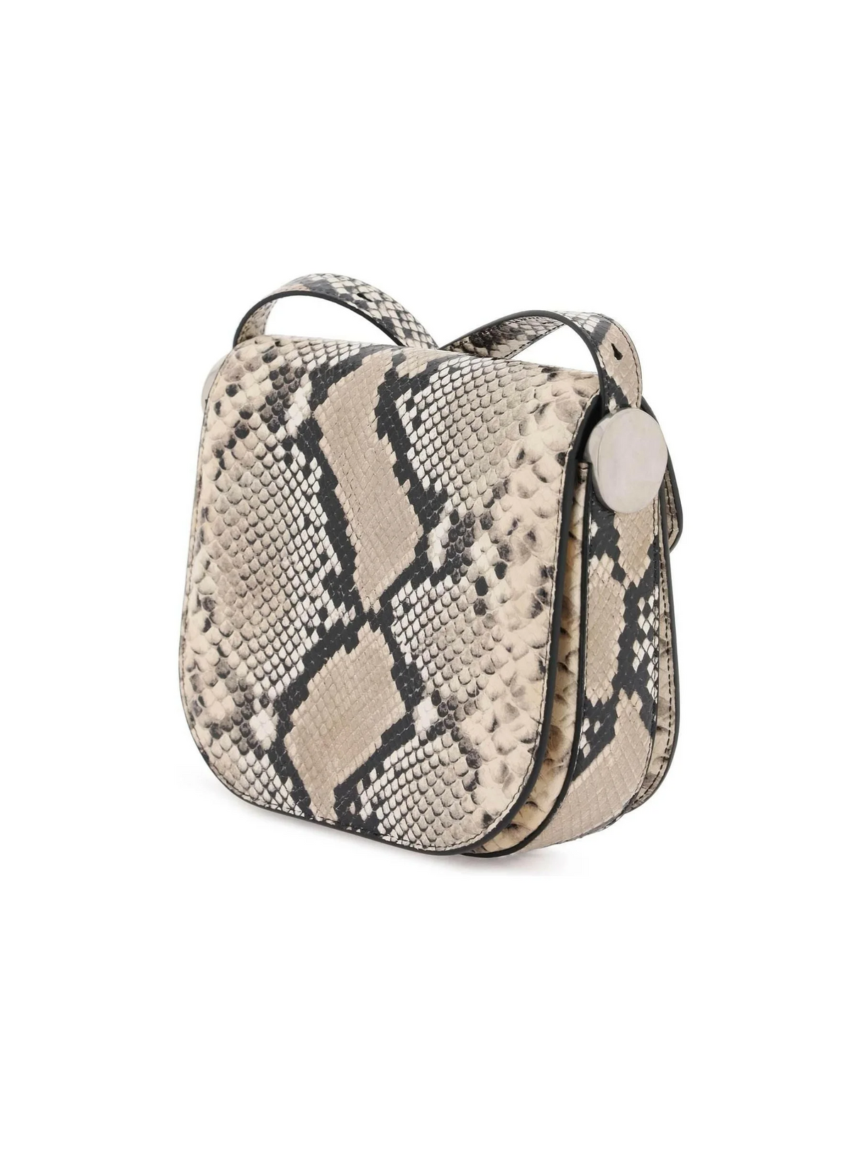 Python Leather Coin Shoulder Bag With Textured Finish JIL SANDER JOHN JULIA.