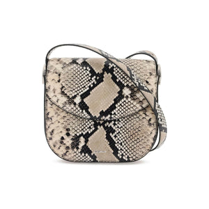 Python Leather Coin Shoulder Bag With Textured Finish JIL SANDER JOHN JULIA.