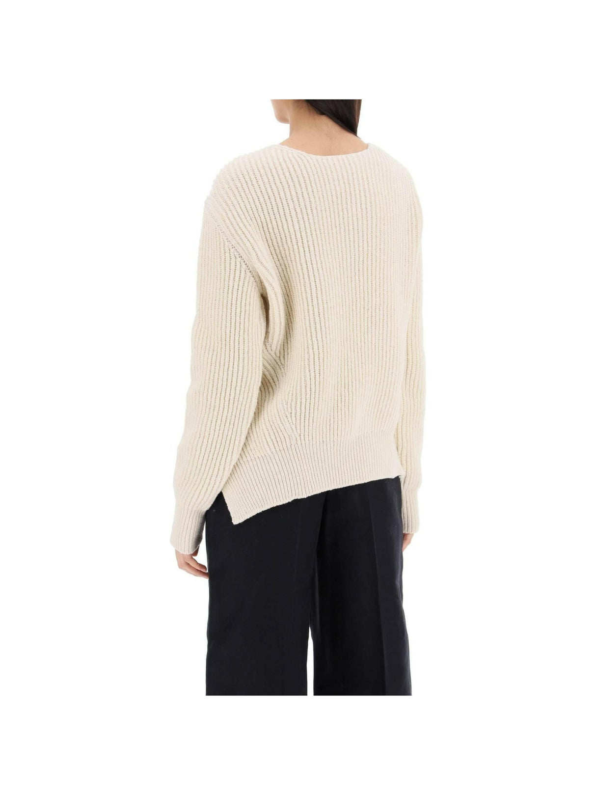 Ribbed Front-Tie Sweater JIL SANDER JOHN JULIA.