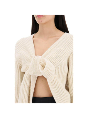 Ribbed Front-Tie Sweater JIL SANDER JOHN JULIA.