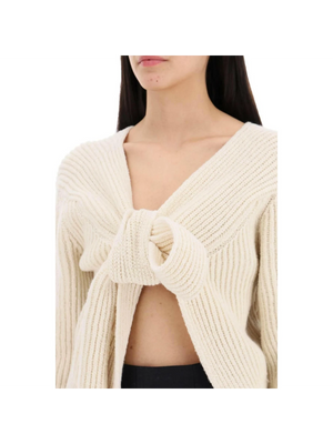 Ribbed Front-Tie Sweater JIL SANDER JOHN JULIA.