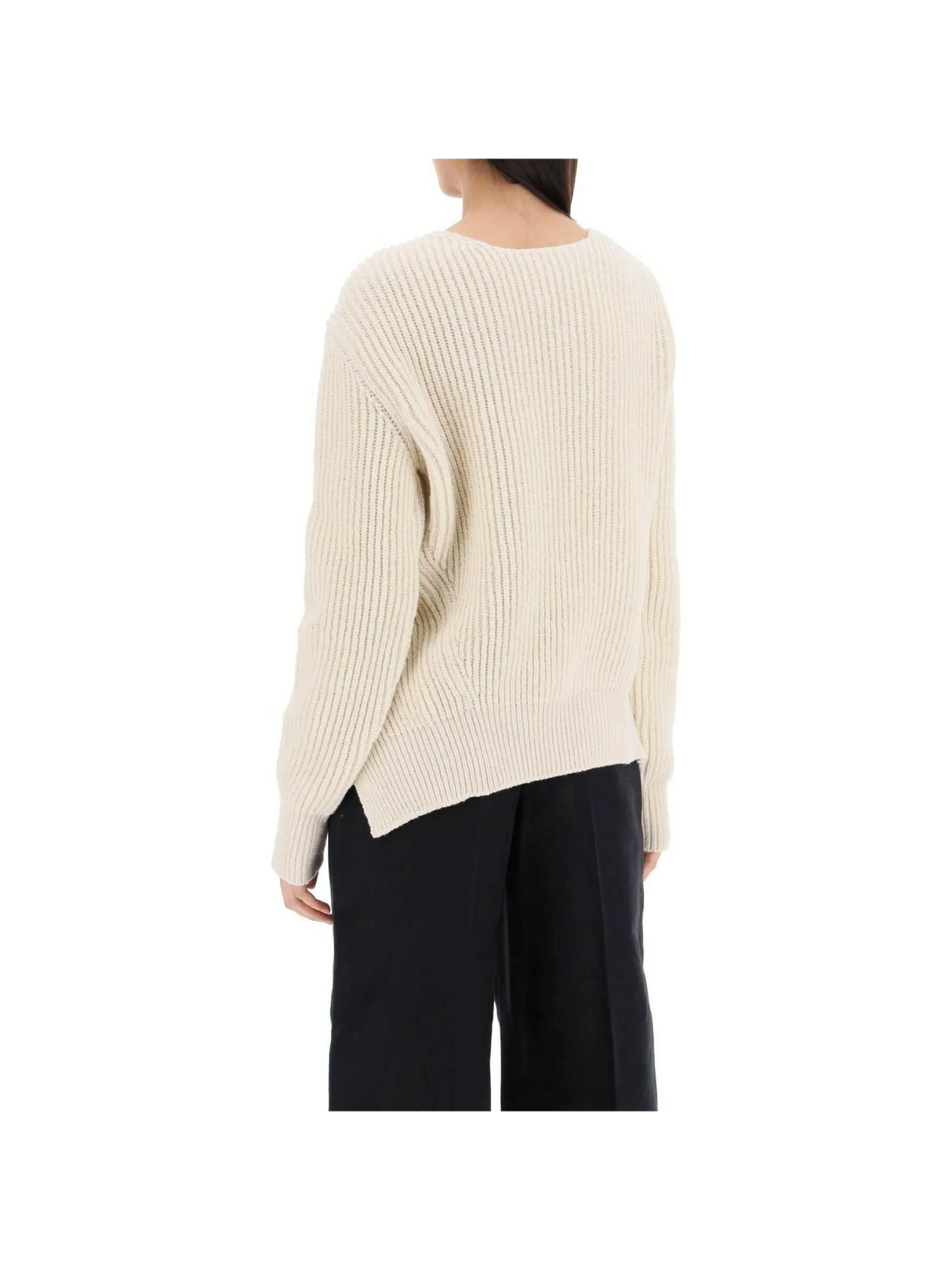 Ribbed Front-Tie Sweater JIL SANDER JOHN JULIA.