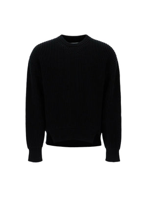 JIL SANDER-Ribbed Wool Knit Sweater-JOHN JULIA