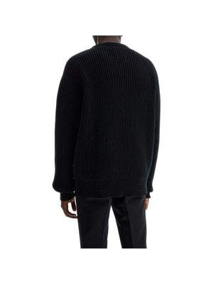 JIL SANDER-Ribbed Wool Knit Sweater-JOHN JULIA