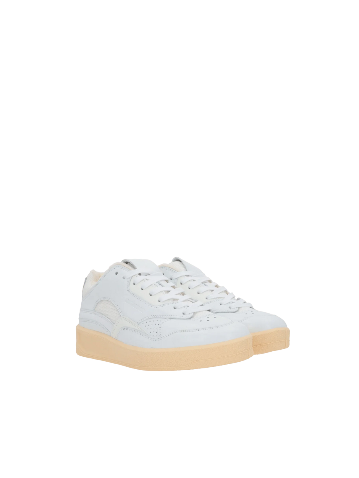 Smooth Mesh Leather Sneakers-Jil Sander-JOHN JULIA