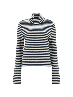 Striped Boiled Wool Sweater