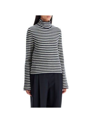 Striped Boiled Wool Sweater