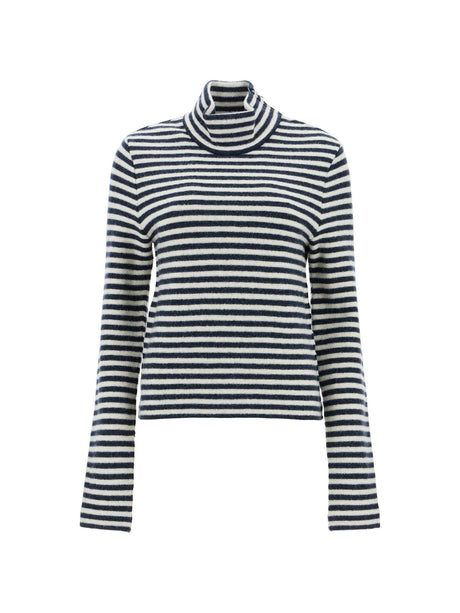 Striped Boiled Wool Sweater - Women > Clothing > Knitwear > Sweaters