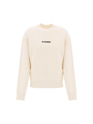 Crew Neck Sweatshirt With Logo Print JIL SANDER JOHN JULIA.