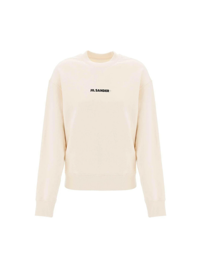 Crew Neck Sweatshirt With Logo Print JIL SANDER JOHN JULIA.