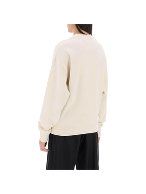 Crew Neck Sweatshirt With Logo Print JIL SANDER JOHN JULIA.