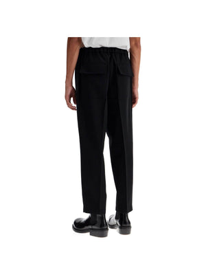 JIL SANDER-Tapered Wool Twill Trousers-JOHN JULIA