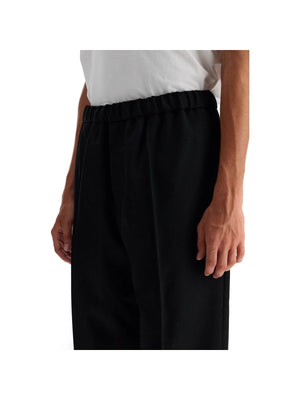 JIL SANDER-Tapered Wool Twill Trousers-JOHN JULIA