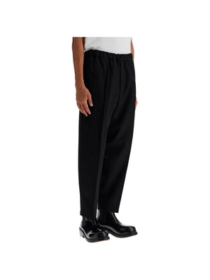 JIL SANDER-Tapered Wool Twill Trousers-JOHN JULIA