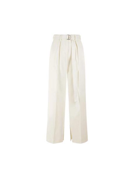 Wide-Leg Linen Pants-Jil Sander-JOHN JULIA