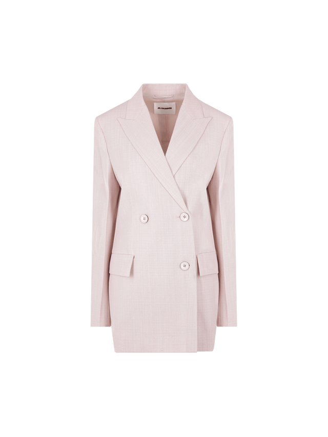 Viscose Silk Blend Tailored Jacket-JIL SANDER-JOHN JULIA