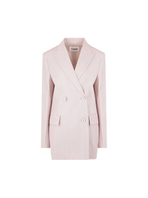 Tailored Silk Blend Jacket-Jil Sander-JOHN JULIA