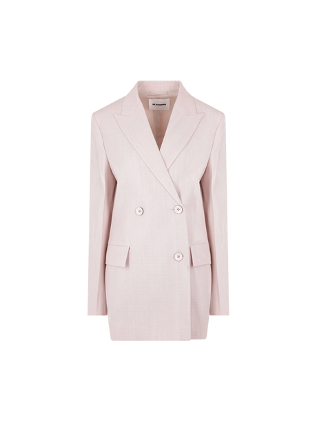 Tailored Silk Blend Jacket-Jil Sander-JOHN JULIA