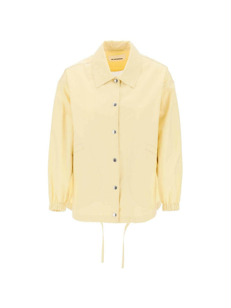 JIL SANDER-Water-Resistant Lightweight Cotton Coach Jacket-JOHN JULIA