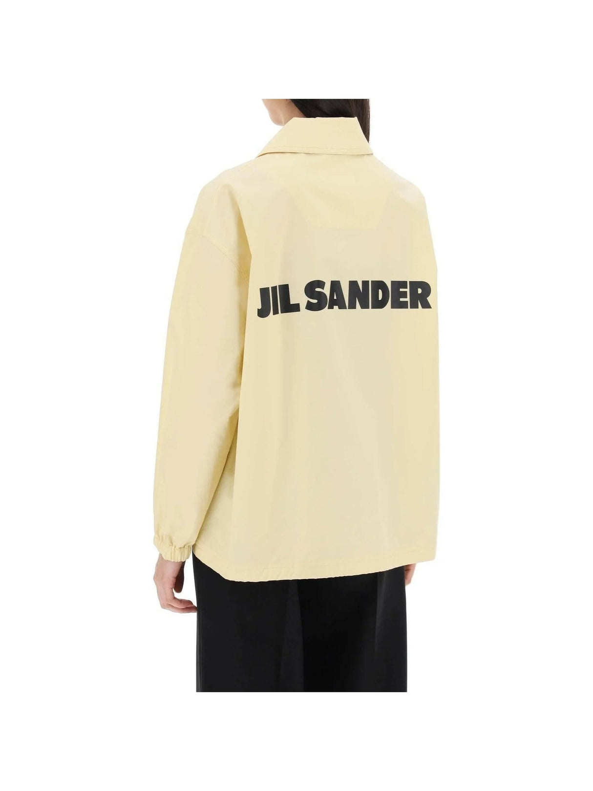 JIL SANDER-Water-Resistant Lightweight Cotton Coach Jacket-JOHN JULIA