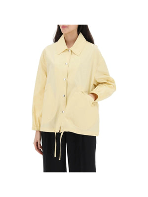 JIL SANDER-Water-Resistant Lightweight Cotton Coach Jacket-JOHN JULIA