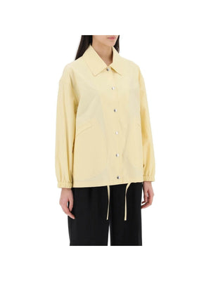 JIL SANDER-Water-Resistant Lightweight Cotton Coach Jacket-JOHN JULIA