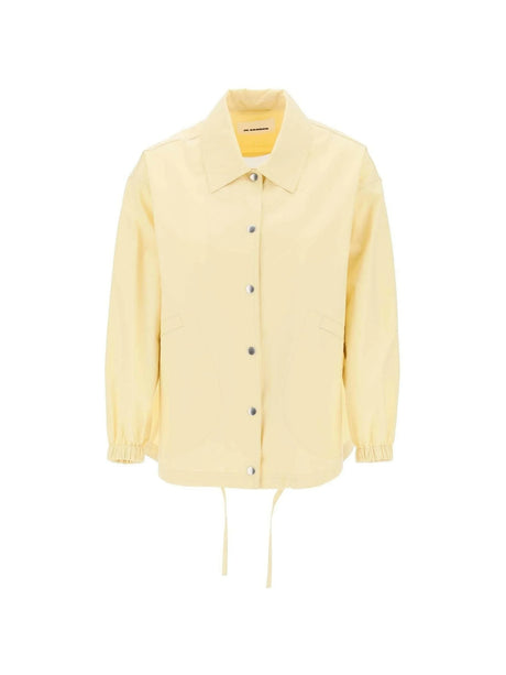 JIL SANDER-Water-Resistant Lightweight Cotton Coach Jacket-JOHN JULIA