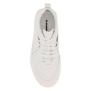 White Orb Leather Sneakers JIL SANDER JOHN JULIA.