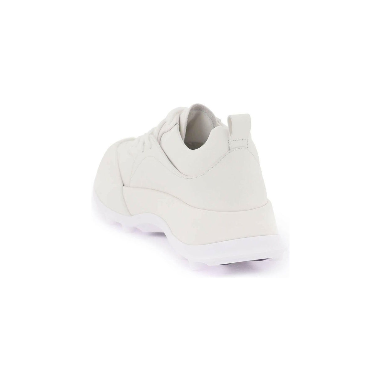 White Orb Leather Sneakers JIL SANDER JOHN JULIA.