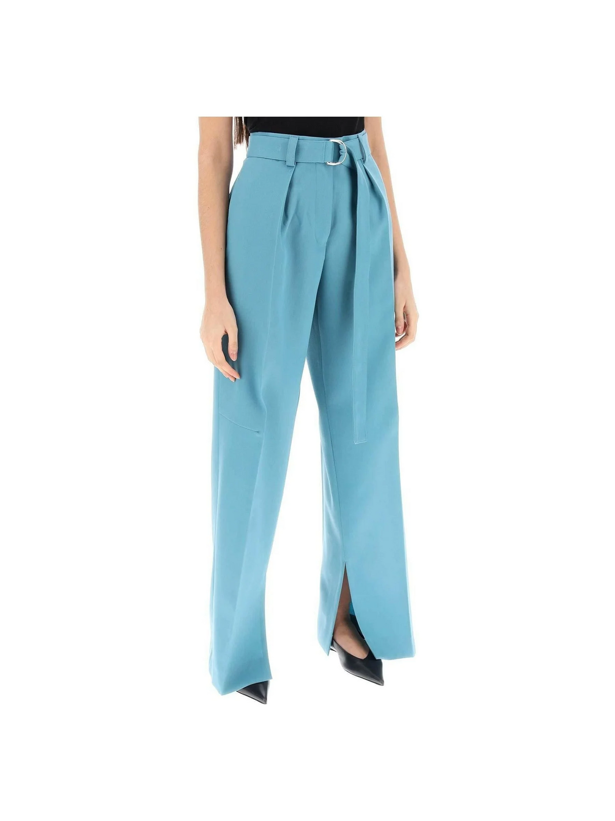 Wide-Leg Pants In Light Wool JIL SANDER JOHN JULIA.