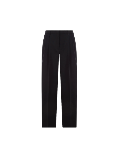 Wide-Leg Wool Pants-Jil Sander-JOHN JULIA