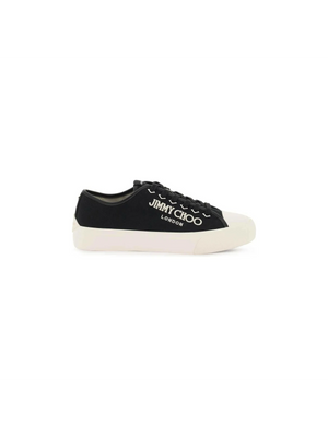 Black and Latte Palma Canvas Low-Top Sneakers JIMMY CHOO JOHN JULIA.