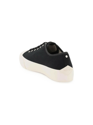 Black and Latte Palma Canvas Low-Top Sneakers JIMMY CHOO JOHN JULIA.