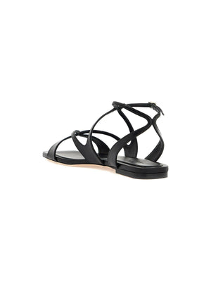 Ayla Nappa Leather Flat Sandals.