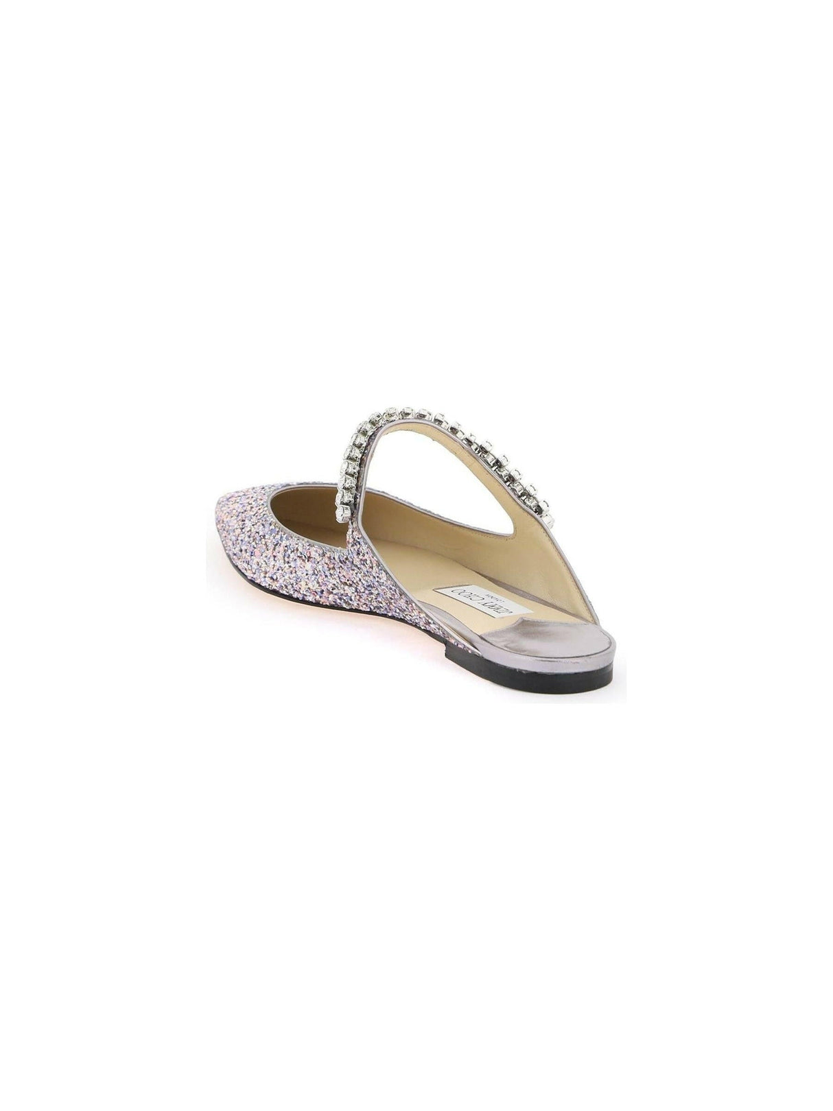 Bing Glittered Flat Mules.