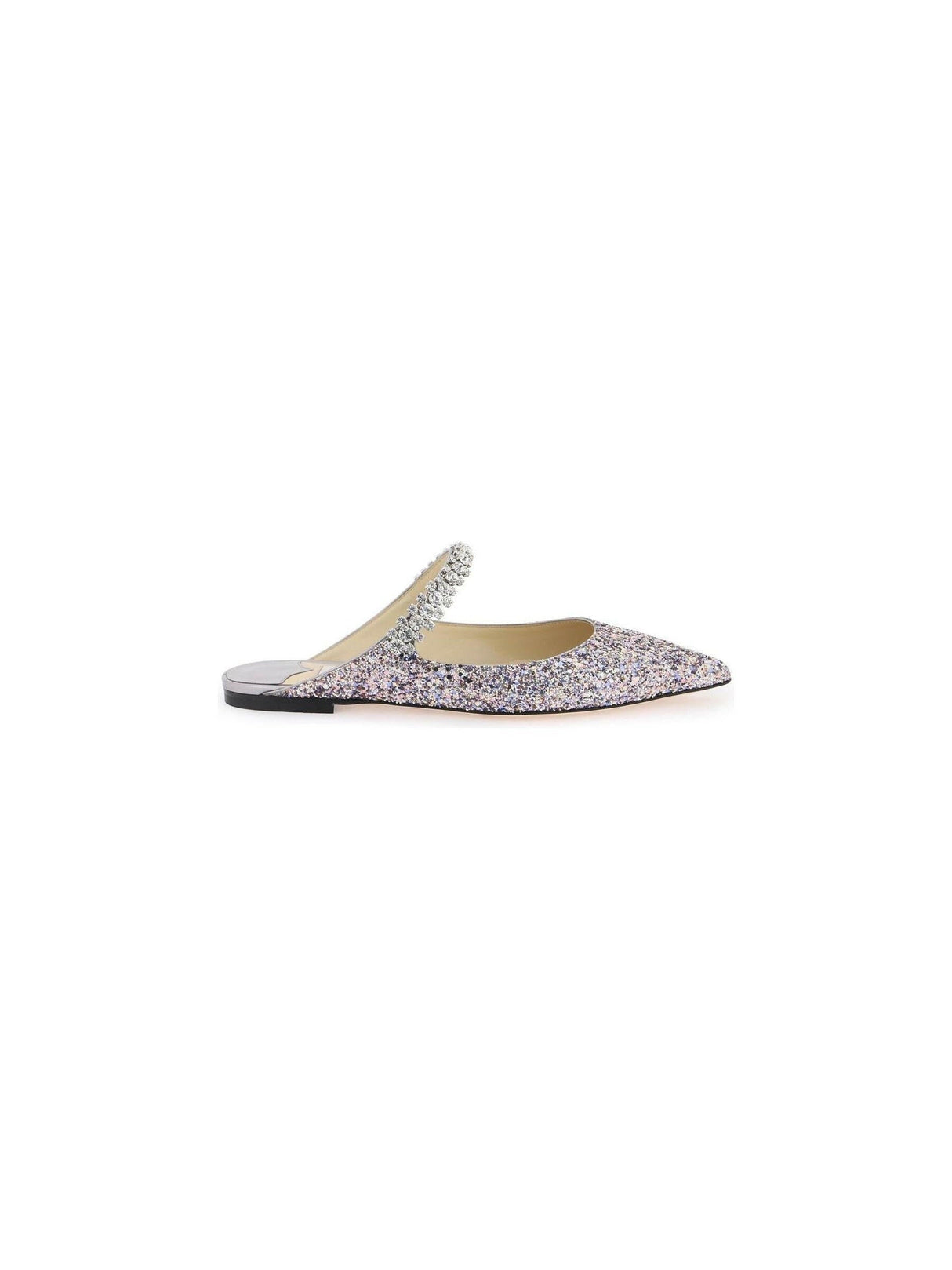 Bing Glittered Flat Mules.