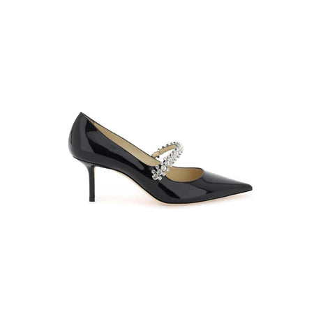 Black Crystal 'Bing 65' Patent Leather Pumps JIMMY CHOO JOHN JULIA.