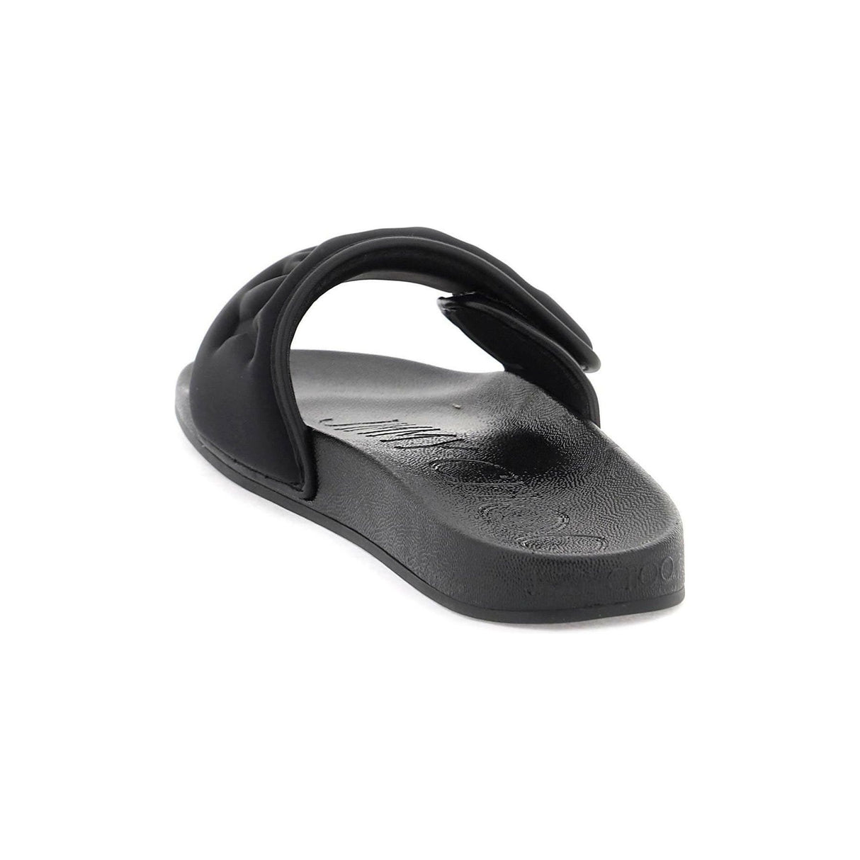 Black Fitz Pool Slides JIMMY CHOO JOHN JULIA.