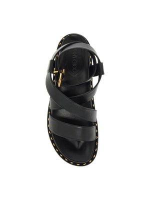 Blaise Flat Leather Sandals.