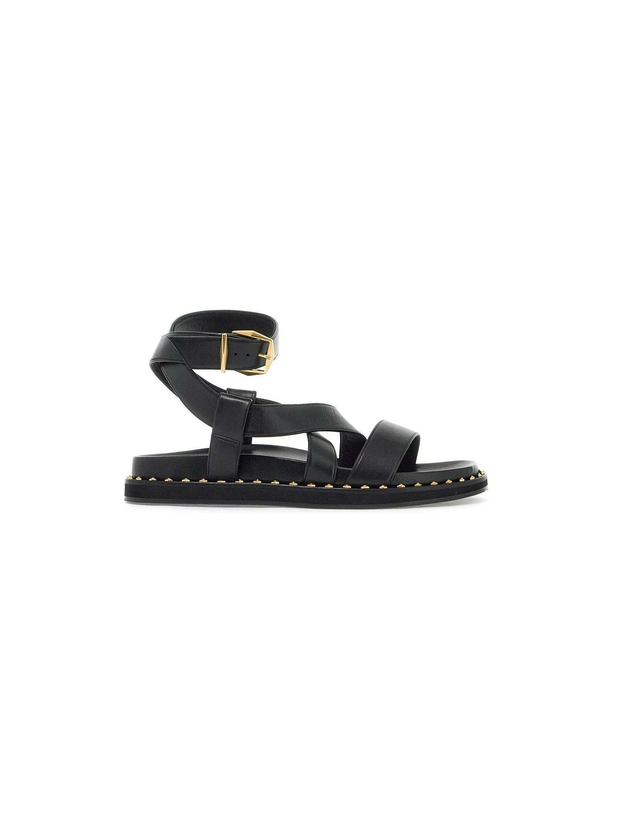 Blaise Flat Leather Sandals.