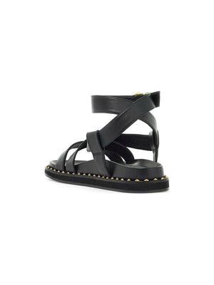 Blaise Flat Leather Sandals.