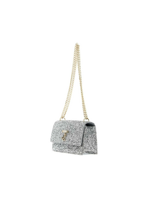 Bohemia Flap Glitter Chain Shoulder Bag.