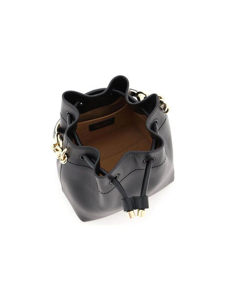 JIMMY CHOO-Bon Bon Leather Bucket Bag-JOHN JULIA