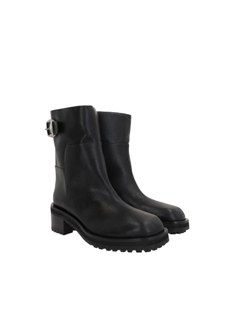 Brooklyn Shiny Leather Biker Boots-JIMMY CHOO-JOHN JULIA