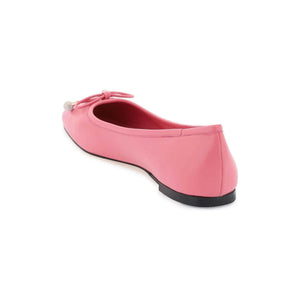 Candy Pink 'Elme' Leather Ballerina Flats JIMMY CHOO JOHN JULIA.