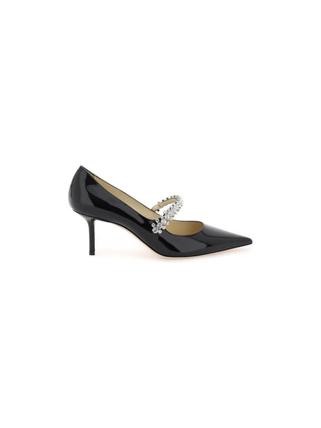 Black Crystal 'Bing 65' Patent Leather Pumps JIMMY CHOO JOHN JULIA.